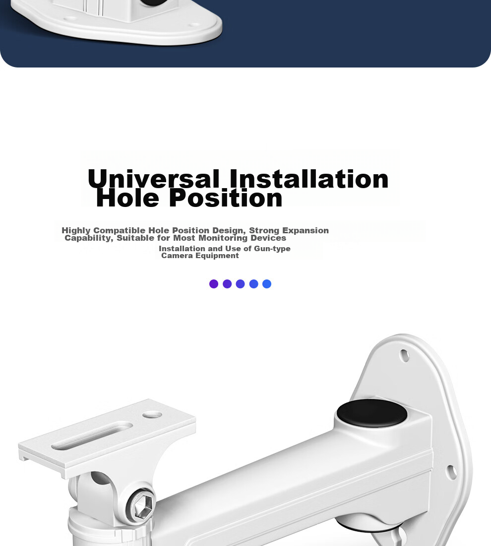 COMPCCTV COMPCCTV Surveillance Camera Bracket Aluminum Alloy 1212ZJ Universal Hikvision Gun-Type Camera Wall-Mounted Duck-Bill Bracket for Indoor And Outdoor Use 9