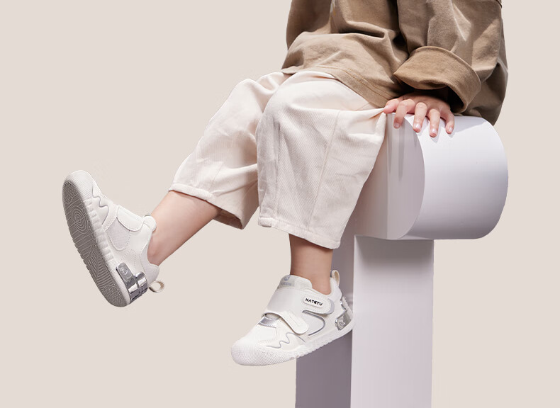 Katetu Baby Walking Shoes, Infant 1-3 Years Old Spring New Children's Shoes, Little K Shield Functional Shoes, Indoor Children's White Sneakers X4CEA26 5