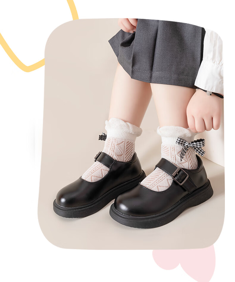 Caramella Spring And Summer Girls' Socks 2026, Thin Mesh Breathable Cotton Short Socks, Preppy Style Children's Socks, Lace Baby Infant Socks 7
