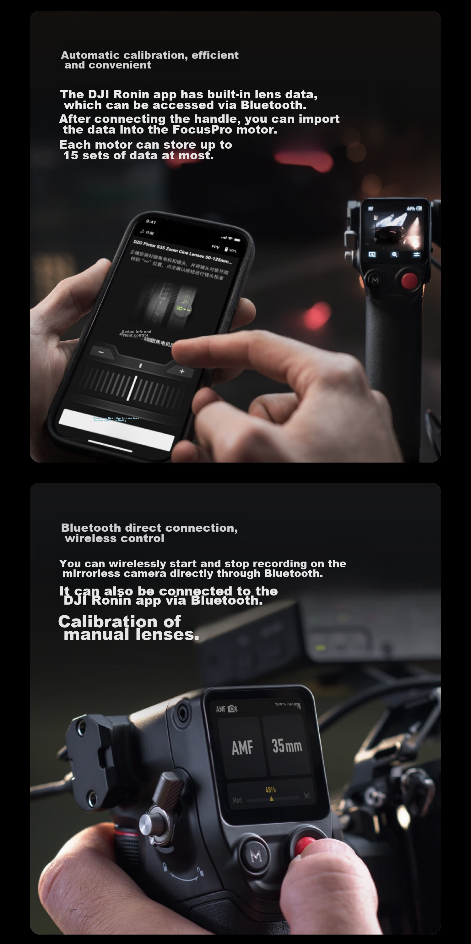 DJI Focus Pro Creative Edition, Handheld Integrated Lens Control System with AI Automatic Focus Tracking, 20-Meter Wireless Follow-Focus, LiDAR Oscilloscope 4