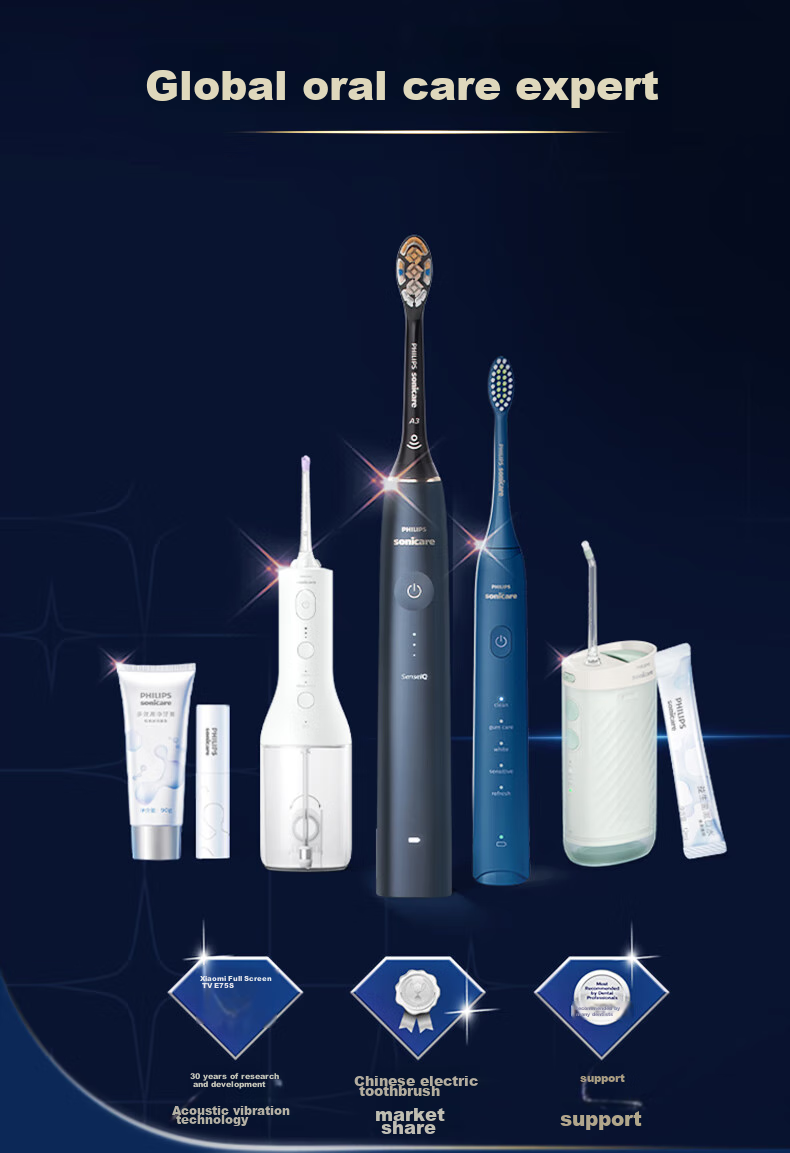 PHILIPS Diamond Ai Electric Toothbrush, One-Touch Ai Automatic Adjustment, Five Smart Sensing Chips, Ai Intelligent Premium Brush Head, HX9996-13 Pink 19