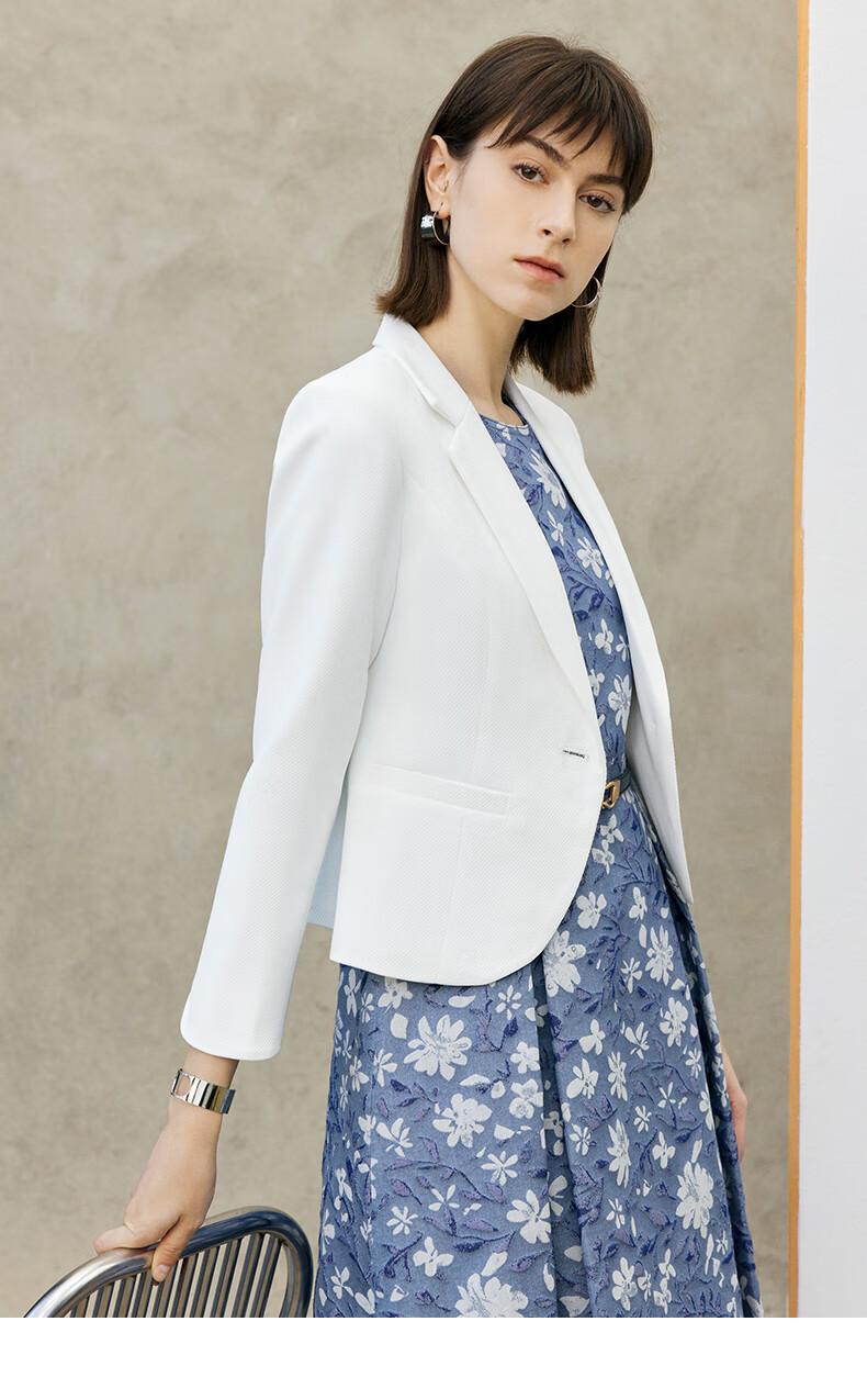YANYEE Elegant Blazer for Women, Spring 2025, Waist-Cinching Slimming Professional Attire, High-End Formal Wear, Black, M 12