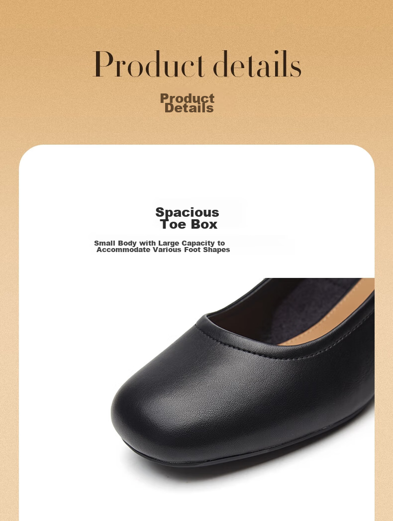 DAPHNE Women's Single Shoes, Retro High Heels Mary Jane Shoes, Sweet And Comfortable Leather Shoes, Women's Footwear 4023101038, Black, Size 34 12