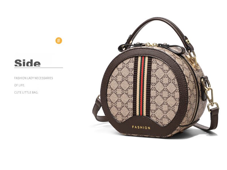 Aiqinghai Handbag, Women's Small Round Bag, Phone Pouch, Crossbody Shoulder Bag, Light Luxury Brand, Birthday And Mother's Day Gift, Practical Present for Mom 20