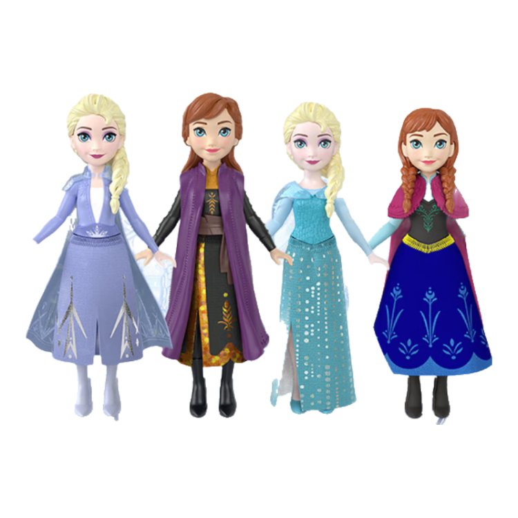 Barbie (Random 1 Piece) Figurine Birthday Gift Doll - Frozen Mini Sisters Princess HPL56