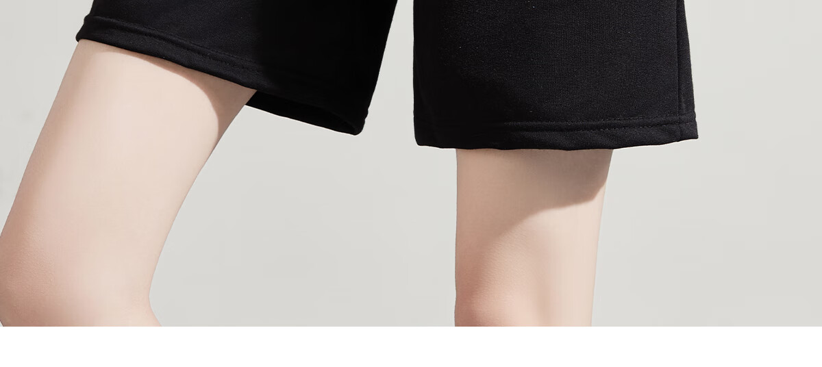 Halo Queen Women's Sports Shorts for Travel, Spring And Summer Casual Student High-Waist Mid-Length Pants, Loose-Fitting Running Shorts HW1KX61 17