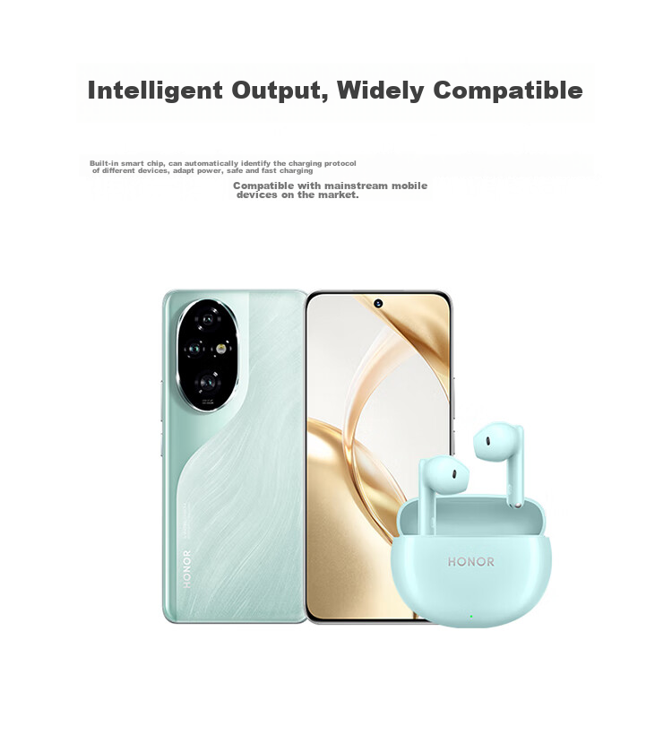 HONOR 100W Super Fast Charging Set (100W Charger + 6A Data Cable), Compatible with HONOR 300 Series/HONOR Magic7 Series/Huawei Mate70/Huawei P70 4