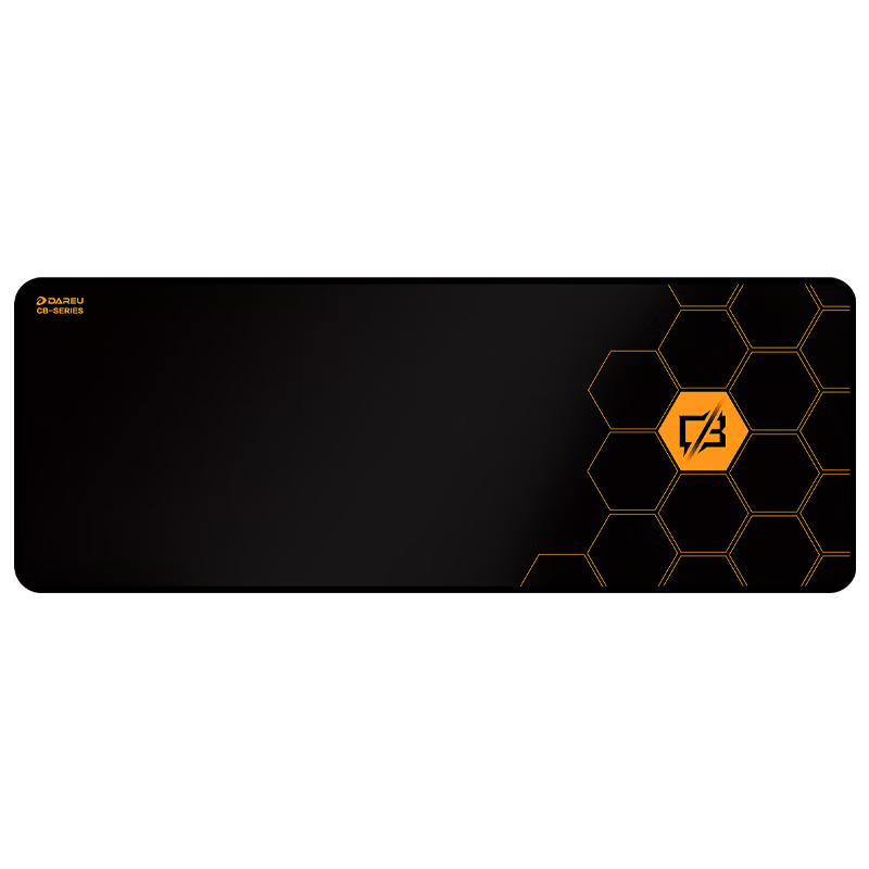 DAREU Gaming Mouse Pad, FPS Smooth Thickened Precision Edge-Locked, Waterproof Sweat-Resistant Computer Keyboard Office Extra Large Desk Mat, Black And Yellow 800*300*4mm, VALORANT