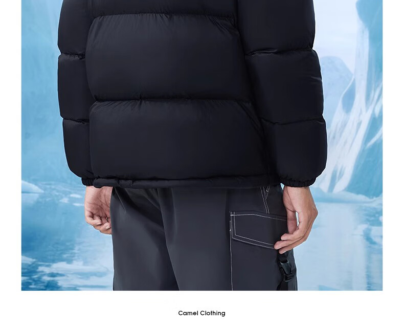 CAMEL Winter Outdoor down Jacket for Men And Women, Couples Style, Water-Repellent, Thickened, Warm Puffer Coat A34CF00804B 8