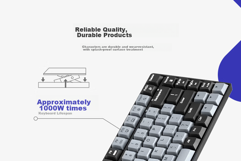 Lenovo Xiaoxin K1P Quiet Wireless 98-Key Keyboard And Mouse Set, Jelly Touch Mechanical Rebound, Multi-Key Shortcuts, 3-Level DPI, Windows Compatible, Twilight Gray 10