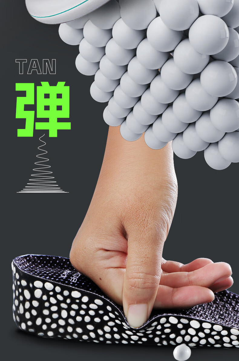 Nanjiren Height-Increasing Insoles for Men And Women, Full Insoles for Leather Shoes, Sports Invisible Shock-Absorbing Insoles, 1.5cm35-36 7