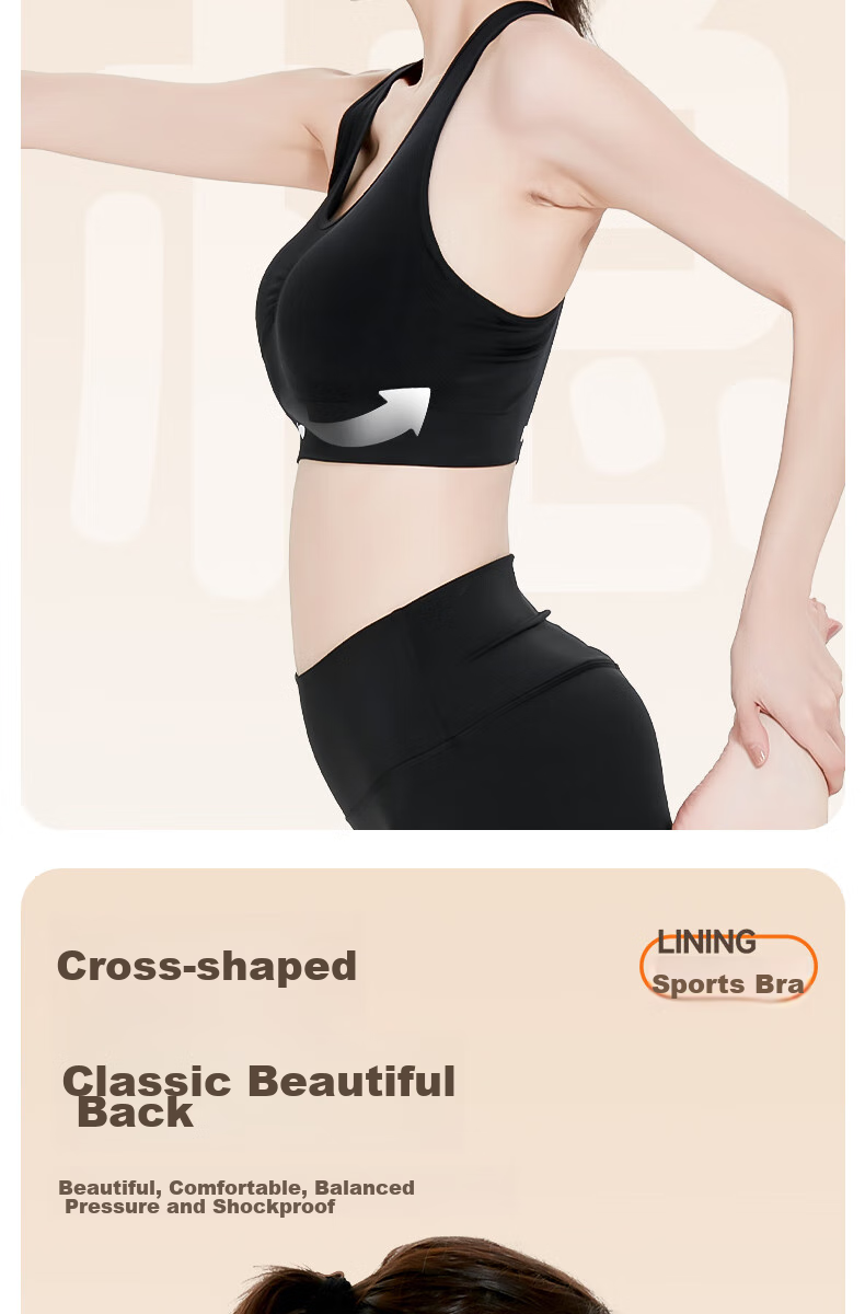 Li-Ning Women's Sports Bra, Yoga Wear, Fitness Bra, Backless Design with Pads, Seamless And Wireless, Running Quick-Dry Top, White, Size M 5