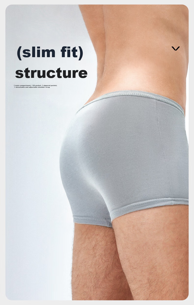 Briars Disposable Men's Boxer Briefs, Pure Cotton [6 Boxes 24 Pieces], Large Size, Sterile, No-Wash, Men's Gray XXL 12