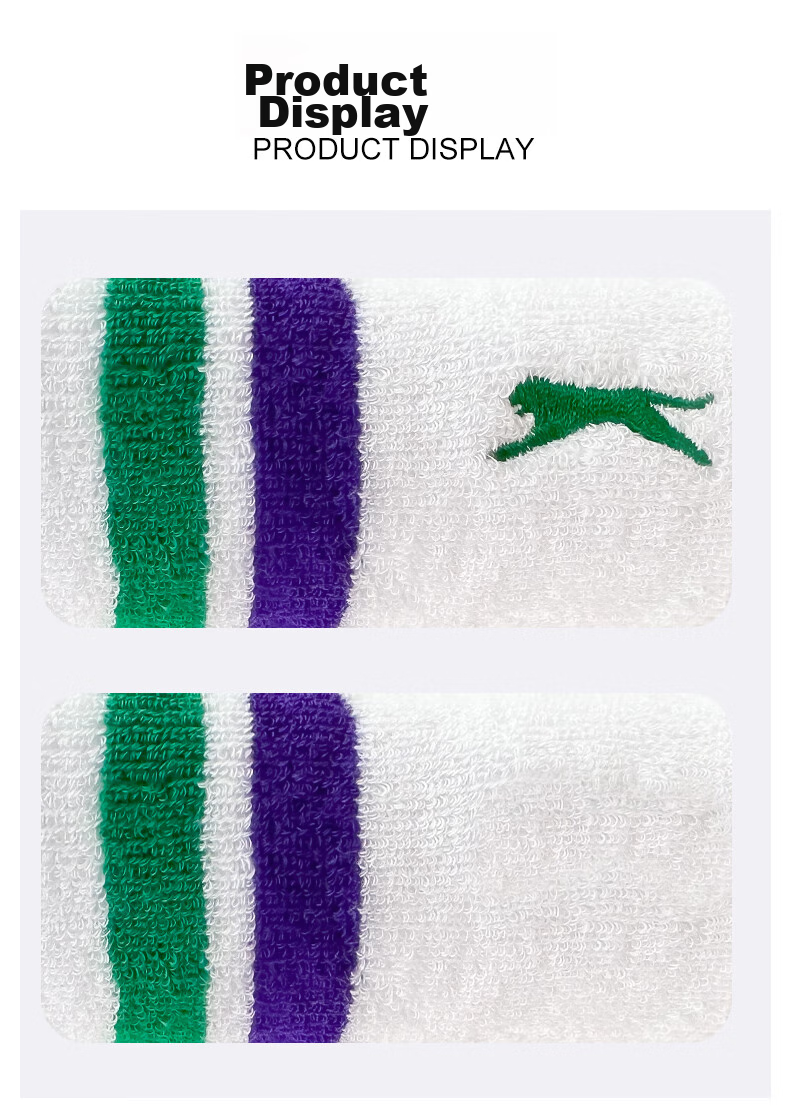 Slazenger Wristbands for Men And Women, Sports Fitness Sweat-Absorbing Wristbands for Basketball Badminton Tennis, 2-Pack STA2400272 6