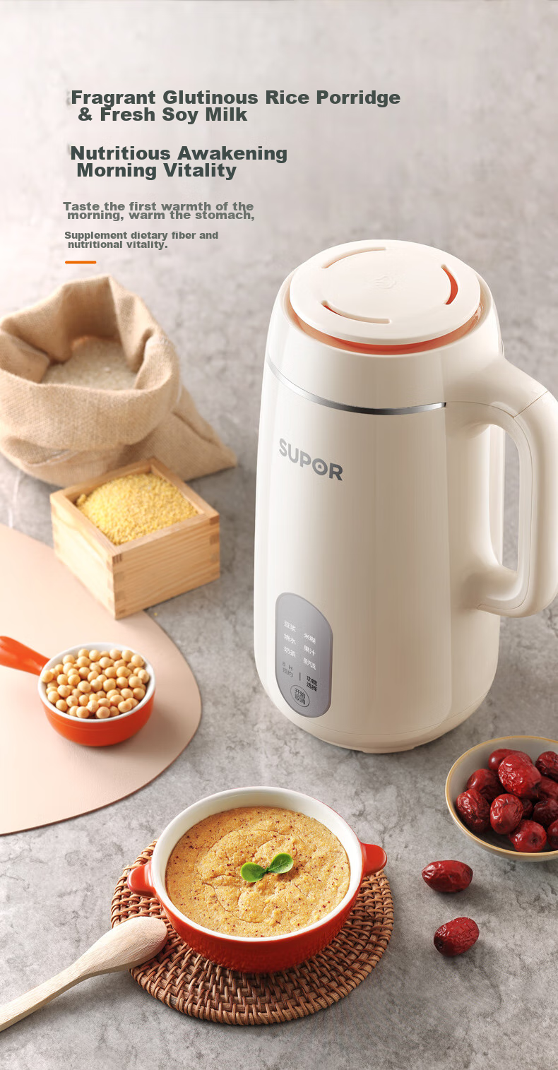 SUPOR Soy Milk Maker, 1.2L Large Capacity, Fully Automatic, No Cooking Or Filtering Required, Multifunctional, 12-Hour Reservation, for 3-4 People, Home Juicer, DJ12B-P33E 11