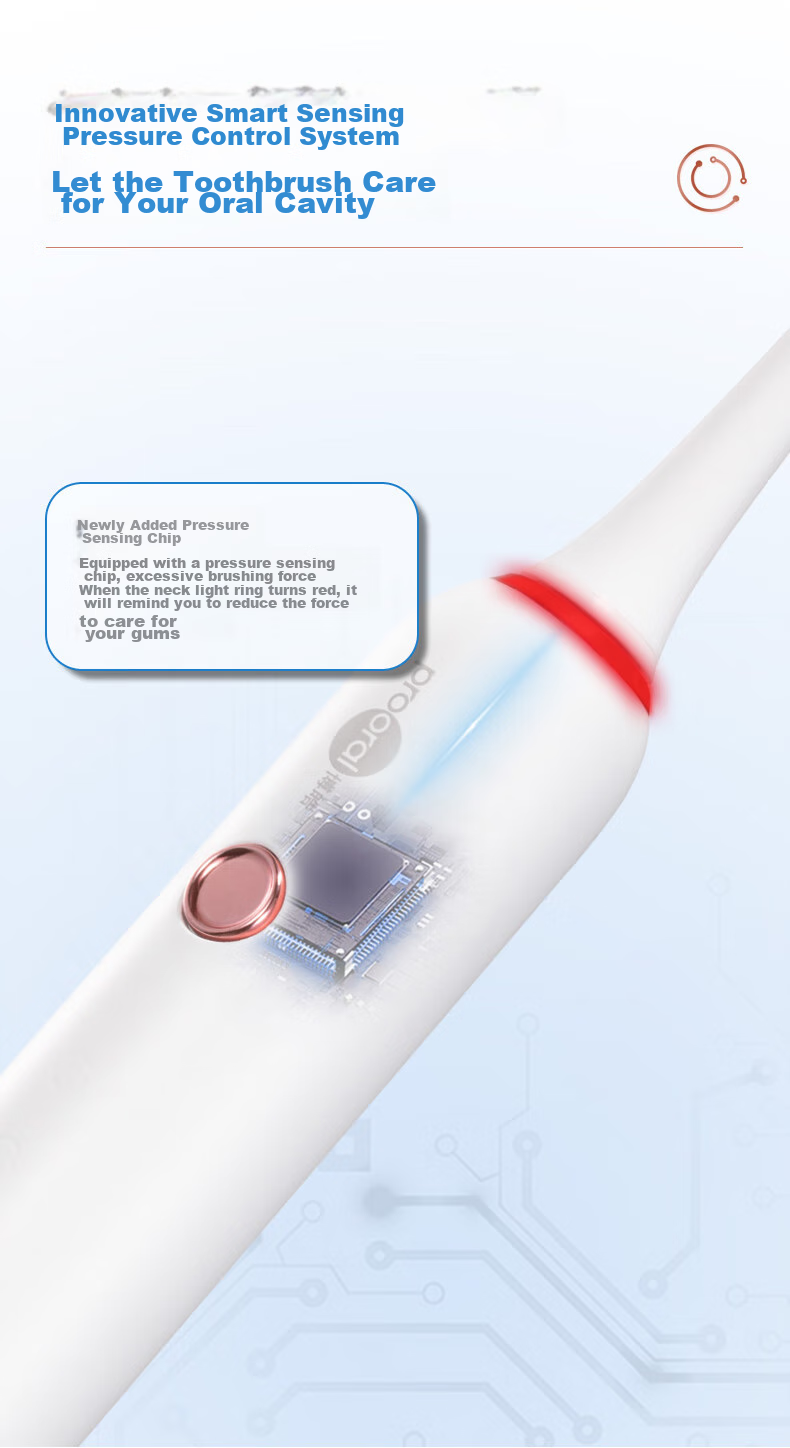 Prooral [Birthday Gift], Sonic Electric Toothbrush with Pressure Sensing Reminder, Adult Rechargeable Couple's Gift, Birthday Present, T33 Snow White 3