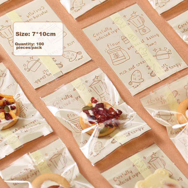 Shihua Baking Snowflake Crisp Packaging Bag Machine Sealing Bag 7*10CM Candy Handmade Nougat Biscuit Packaging Bag