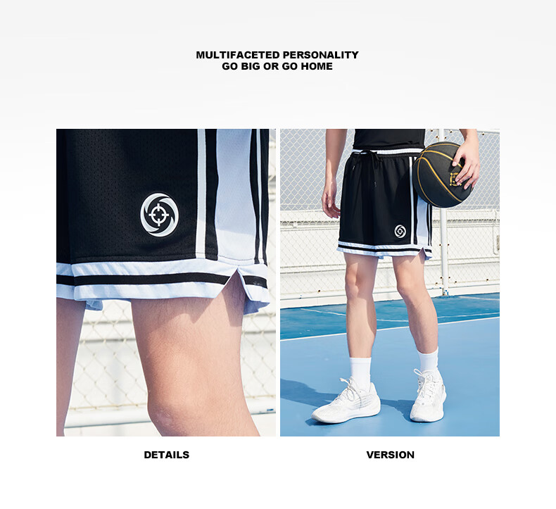 RIGORER Men's Shorts, 2024 Spring Style, Basketball Running Training Shorts, Casual Breathable Sports Pants, Pure White 13