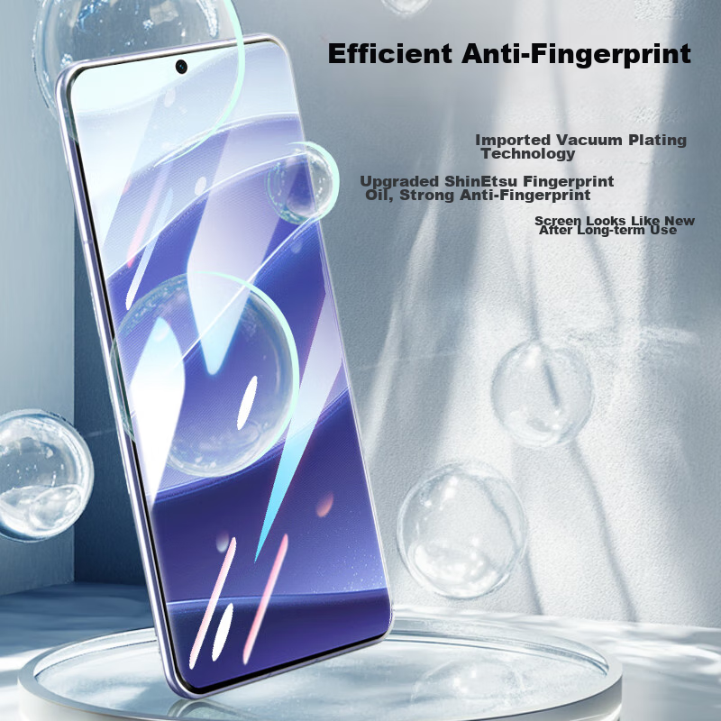 LLUNC [2-Pack] Tempered Glass Screen Protector for Xiaomi Redmi Note14 Pro/+, Curved Full-Screen Ultra-Thin Ultra-Clear Glass Anti-Fingerprint Shatterproof Phone Screen Protector for Xiaomi Redmi Smartphone