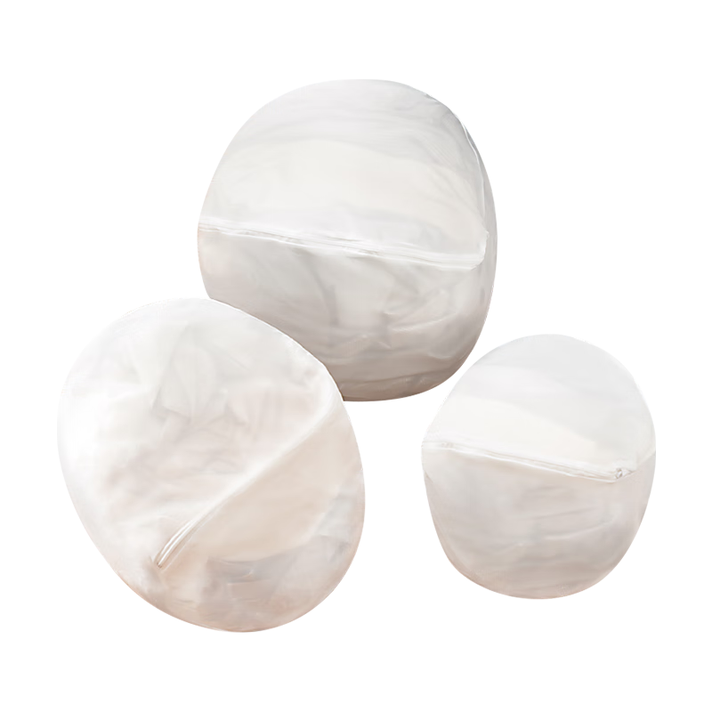 JD Jingzao Spherical Laundry Bag Clothes Cleaning Bag Washing Protection Bag 3-Piece Set Machine Wash Fine Mesh Large Size