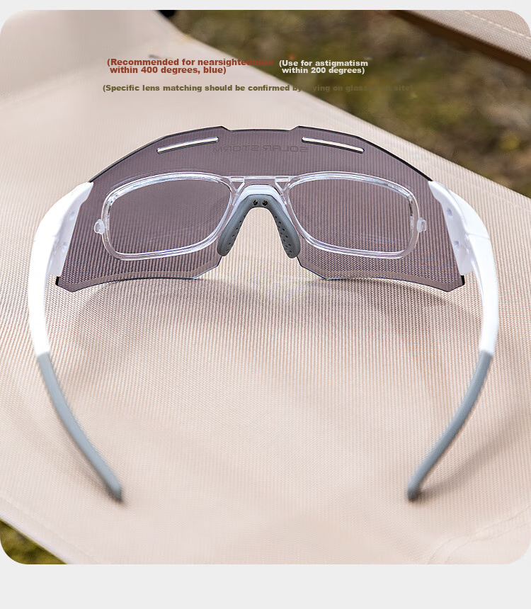 SolarStorm Cycling Glasses Photochromic Sunglasses, Outdoor Unisex Running Windproof Glasses, Day And Night Dual-Use Protective Eyewear, Dustproof Glasses, White 5