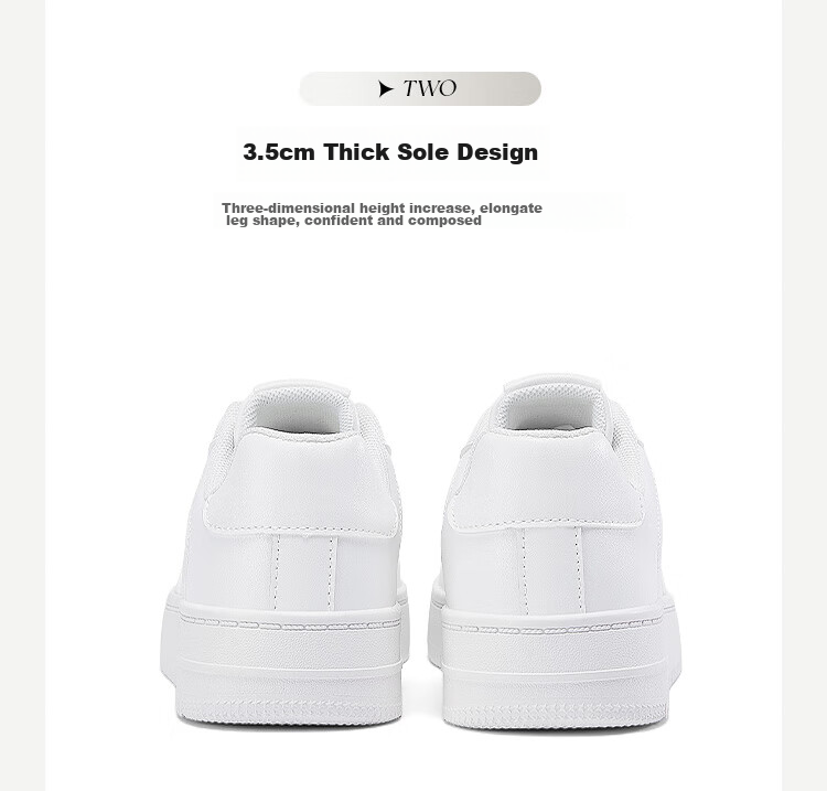 DAPHNE Women's White Sneakers for Spring And Autumn, Breathable Comfortable Sports Shoes, Fashionable Versatile Thick-Soled Skateboard Shoes, Beige, Size 38 7
