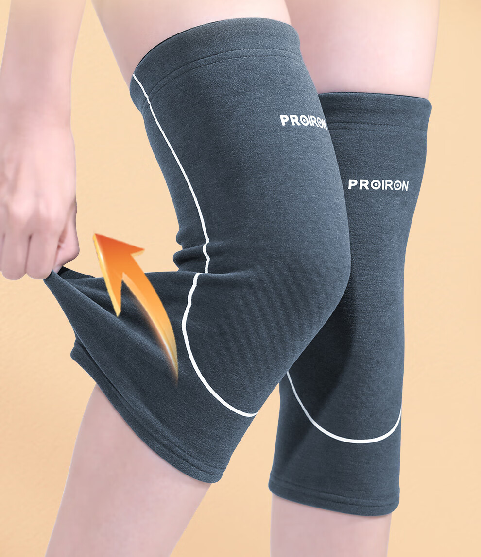 PROIRON Puli'ai Knee Warmer, Warm And Cold-Proof, Wool And Mugwort Self-Heating, for Middle-Aged And Elderly Men with Cold Legs, Knee Protector, XL Size 14