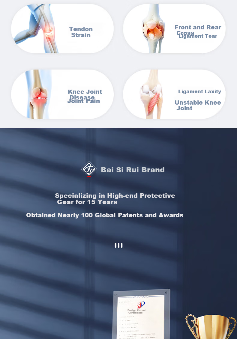 Bestray 3D Knee Brace for Meniscus Injury, Professional Sports Knee Support for Men And Women, Joint Protection for Basketball Players 10