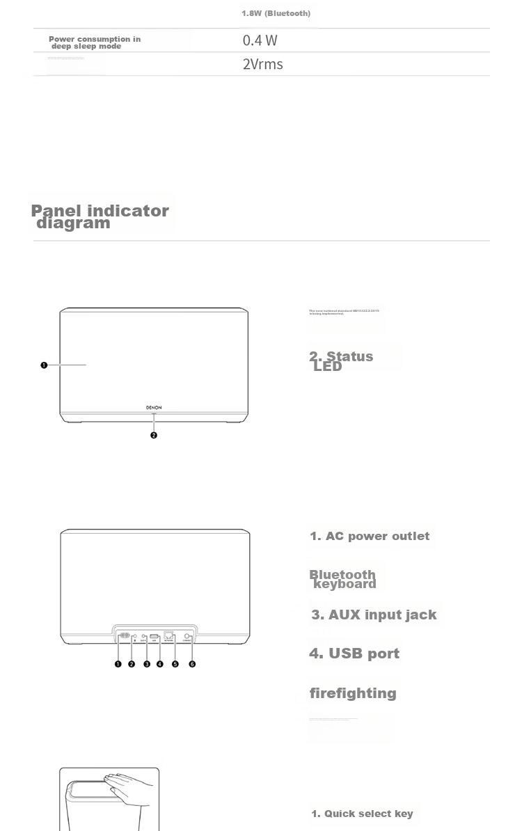 DENON HOME 250 Wireless Bluetooth Speaker, Hi-Fi Sound System, WiFi Bluetooth USB Stereo Pairing, Aux And Multi-Room Music, White Graduation Gift, Father's Day Present 20