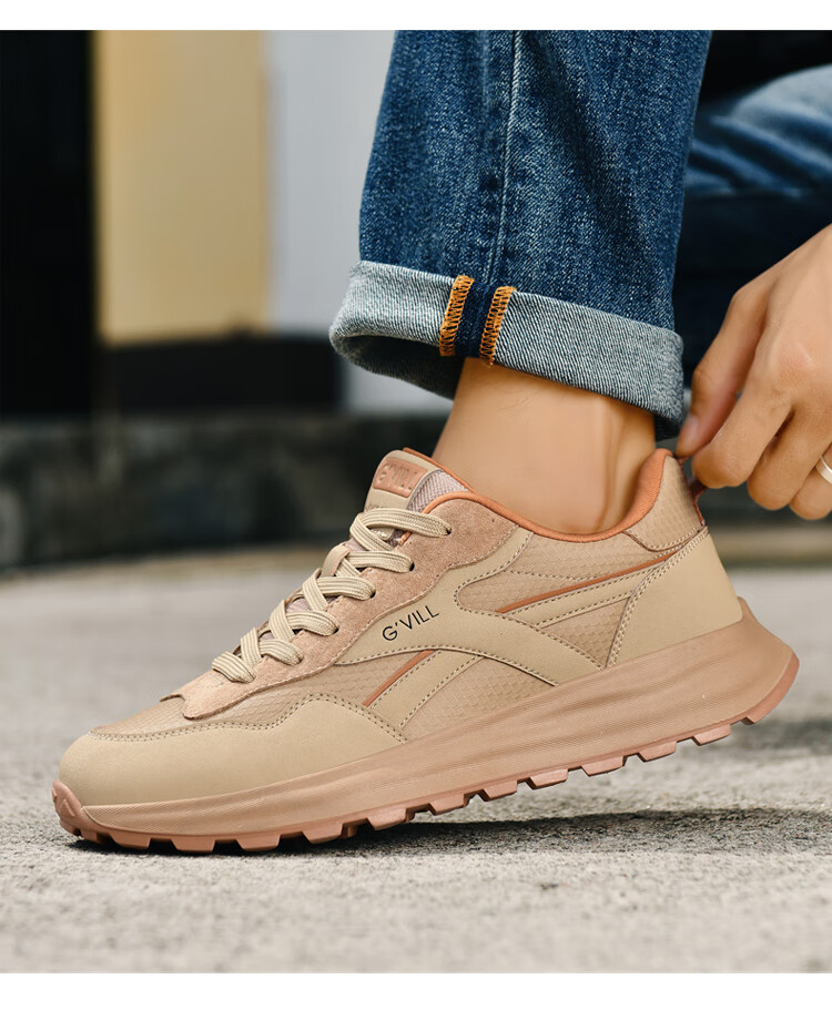 Guizhibu Men's Sports Shoes, Autumn And Winter 2026 New Style, Genuine Leather, Versatile Travel, High-End Non-Slip, Light Luxury, Running And Casual Shoes 15