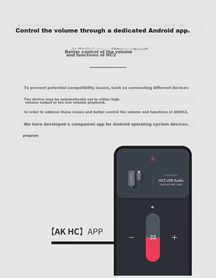 Iriver Astell&Kern AK HC2 Decoding Headphone Amplifier Cable, 4.4mm HIFI Balanced, for Apple And Android Phones, Computers, Portable Small Tail, Deep Silver Color, Gift World Cup 8