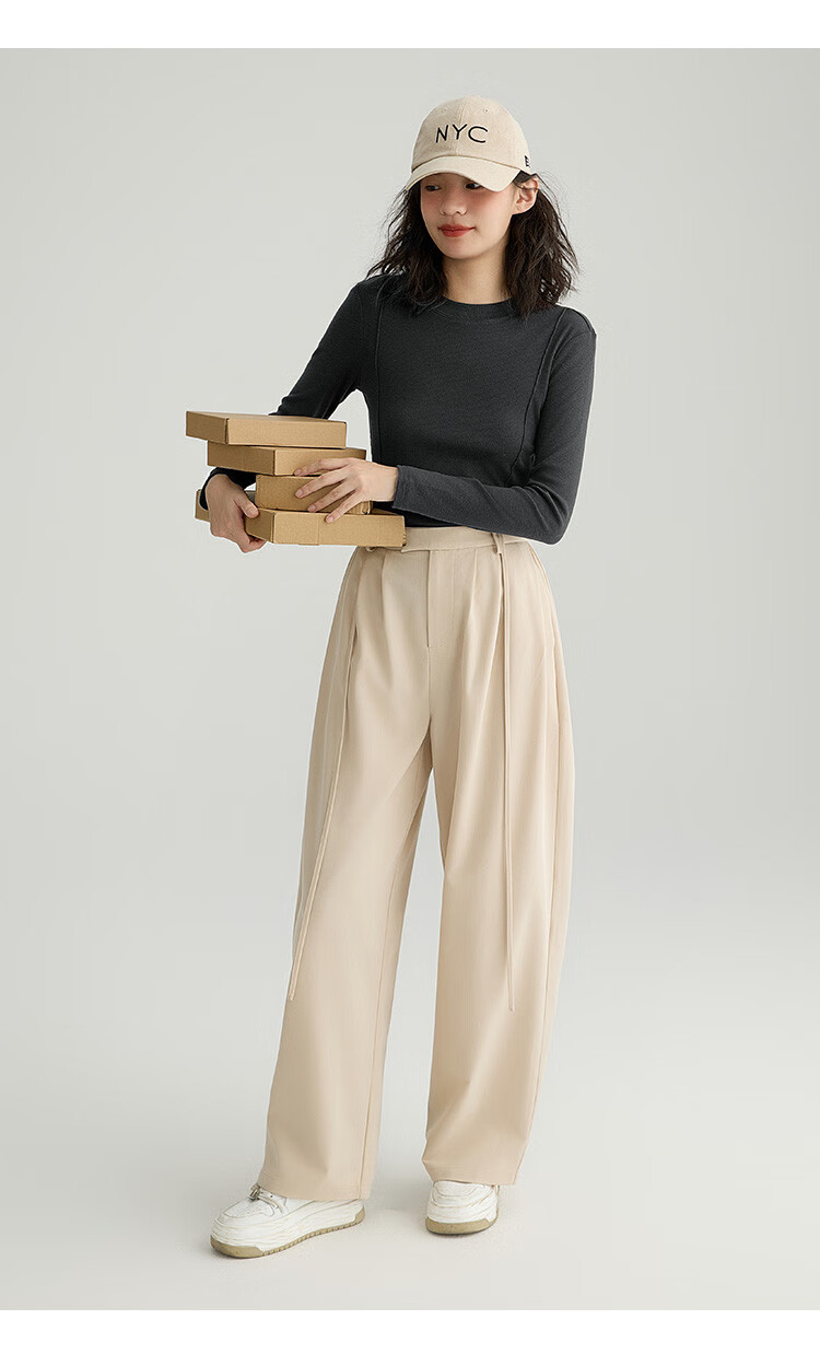 Dme [Soft And Comfortable Inner Layer] Spring And Autumn Versatile Round Neck Base Shirt for Wome 32