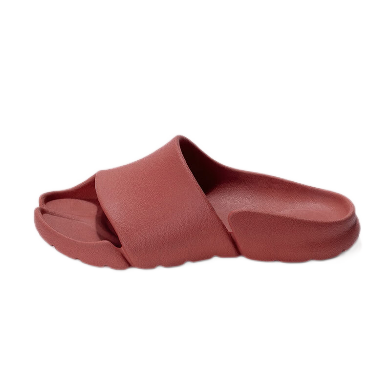 KENROLL Unisex Home Non-Slip Slippers, Fashionable Birkenstock Casual Split-Toe Sandals, Burgundy Red, Size 35-36 (230mm)