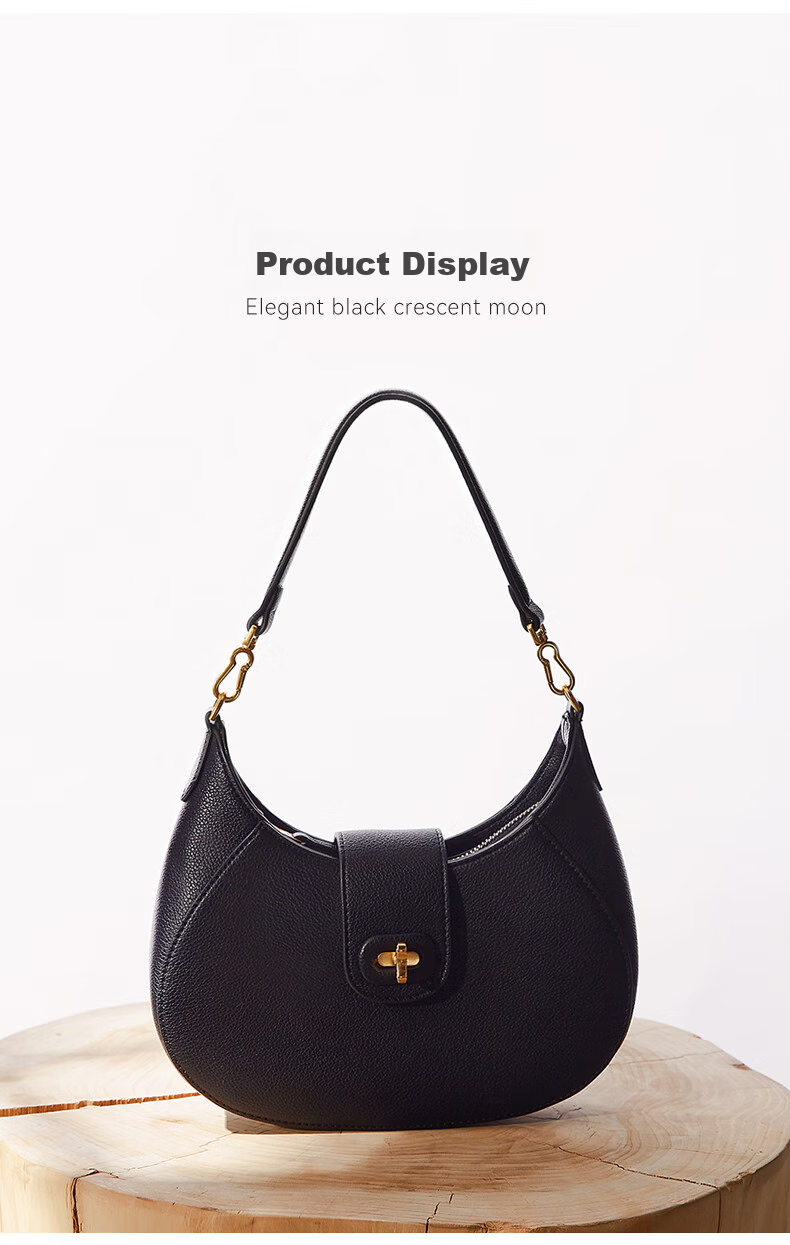 JONBAG New Moon Bag, Single Shoulder Underarm Crossbody Bag, High-End Niche Design, Versatile for Commuting, Perfect Gift for Girlfriend on May 20th 4