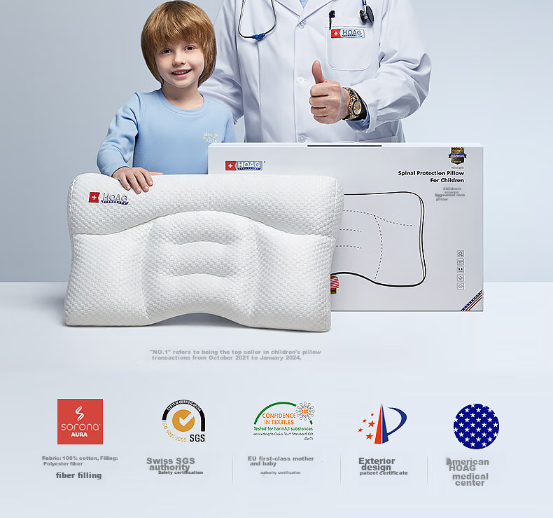 Hoag Children's Pillow for 6 Months to 3 Years Old, Baby Neck Support Pillow, Newly Designed H1 Stage 17