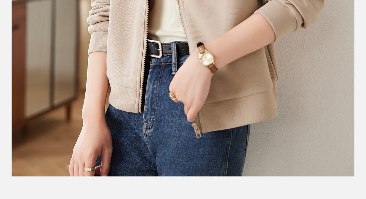 PinCai Women's Casual Jacket Wilderness Mallard Double Pocket Premium Casual Jacket Simple Top P143U2006 3