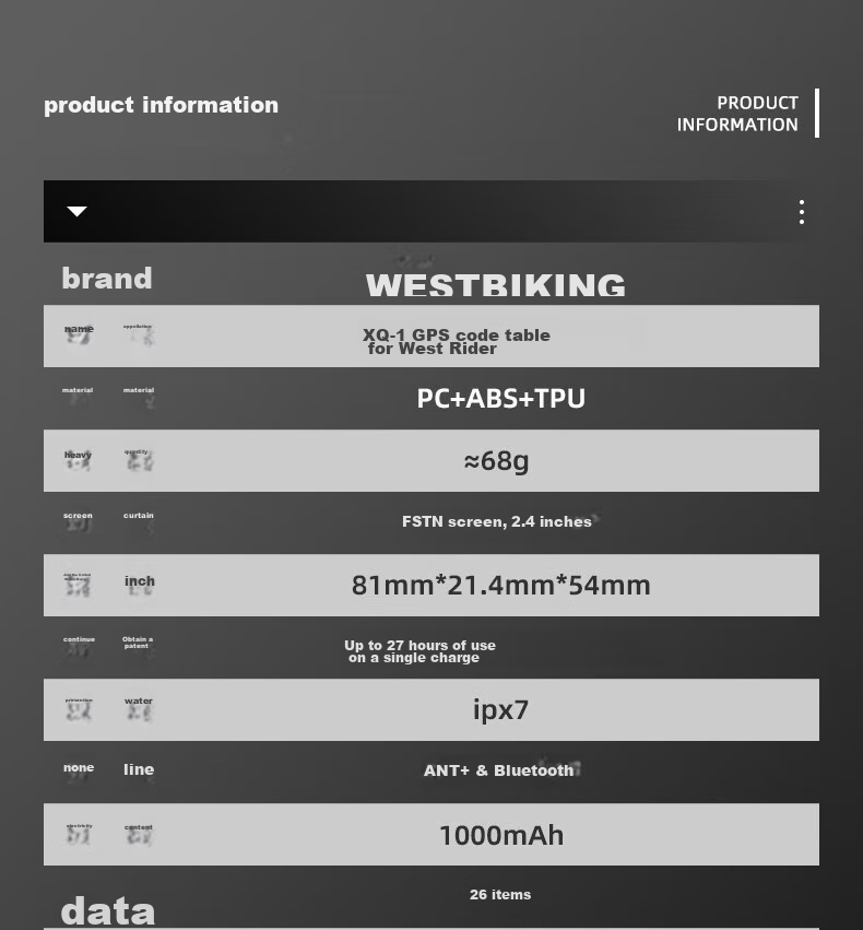 WestBiking Bicycle GPS Speedometer, Wireless Speed Measurement And Positioning, Odometer, Speed Recorder 3