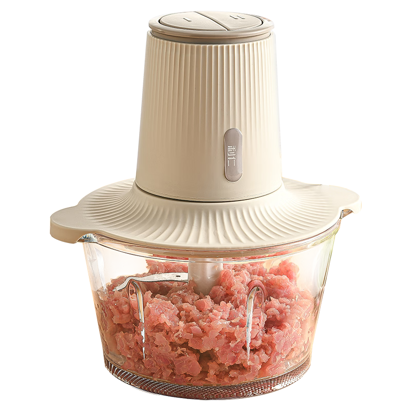 Liven Meat Grinder, Home Food Processor, Baby Food Maker, Vegetable Chopper, Multifunctional All-In Blender, Electric Food Cutter, Thick Glass Cup, 2 Liters, JRJ-W2509