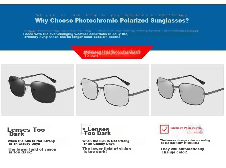 Boshide Driving Glasses, Sunglasses, Day And Night Photochromic Polarized Sunglasses, Color-Changing Day And Night Use 4