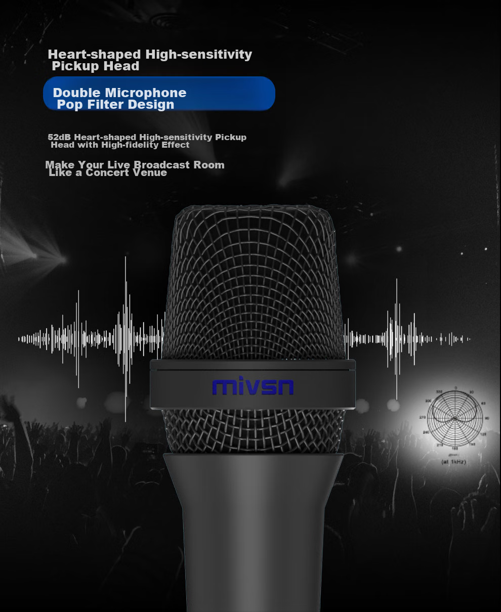 Meisheng T9-E6 Live Streaming Equipment Full Set, Handheld Wired Dynamic Microphone with Sound Card Kit for Mobile Phones, Professional Stage Performance Hosting Singing Outdoor Live Streaming Recording 5