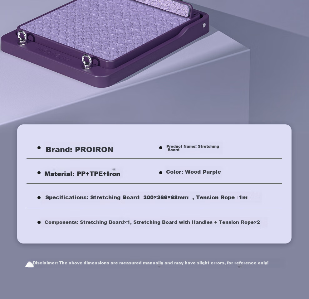 PROIRON Puliai Steel Stretching Board Seated Forward Bend Trainer Calf Stretch Incline Board Squat Step Platform 29