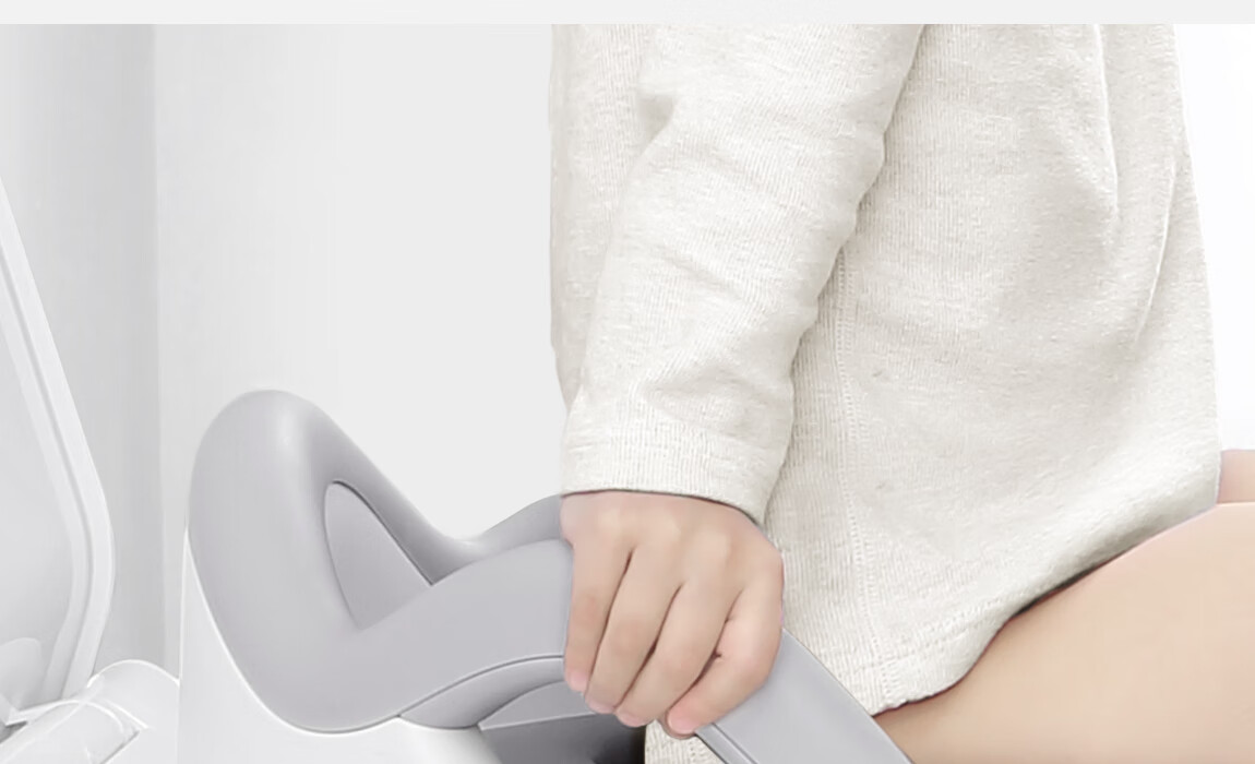 Yuelianggushi LUNASTORY Children's Smart Toilet Seat, Baby Potty Training Chair, Infant Potty with PU Cushion, Playpen, Gray 32