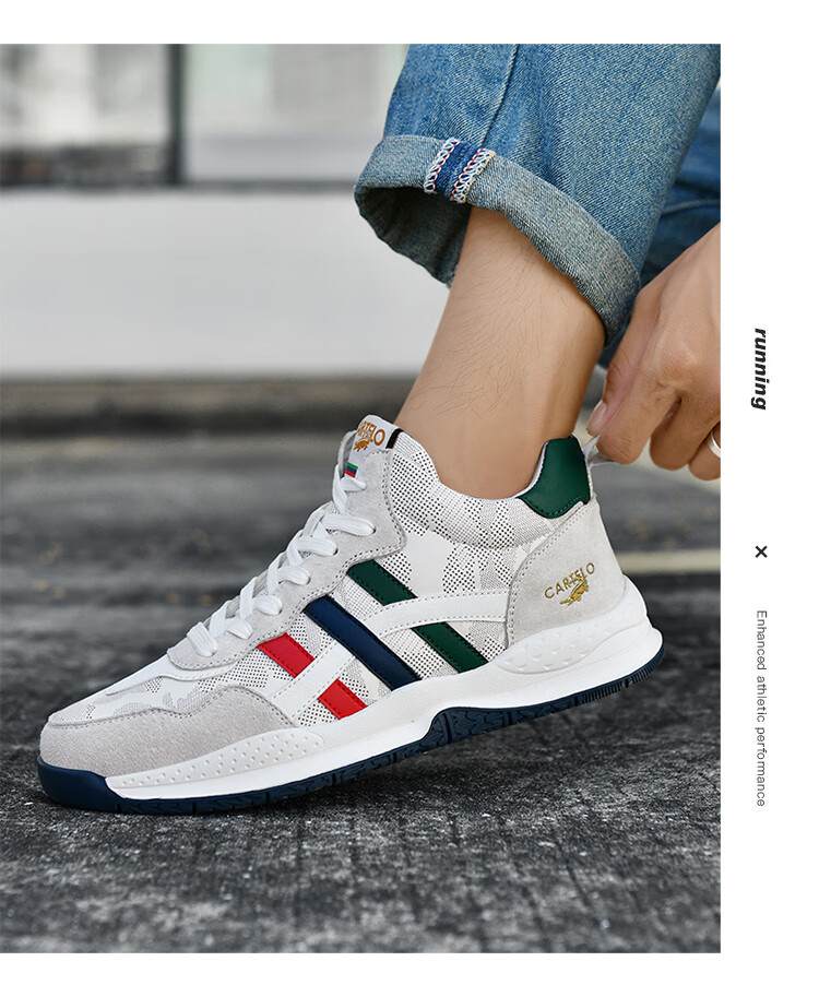 CARTELO Men's Shoes, Breathable Casual Sports Sneakers, Autumn And Winter Outdoor Jogging Hiking Travel Retro Versatile Classic New Style 30