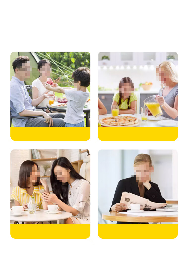 Churong Folding Table Home Rental Foldable Dining Table Simple Outdoor Portable Small Table CJ162 Round 70 6