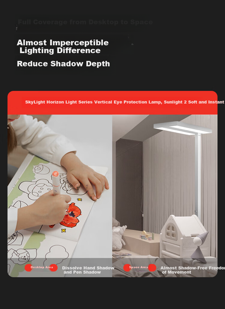 Honeywell Floor Lamp, Eye Protection Lamp, Study Lamp, Full Spectrum Floor Light, Large Street Lamp, Children's Student Reading Lamp, 03S01 23