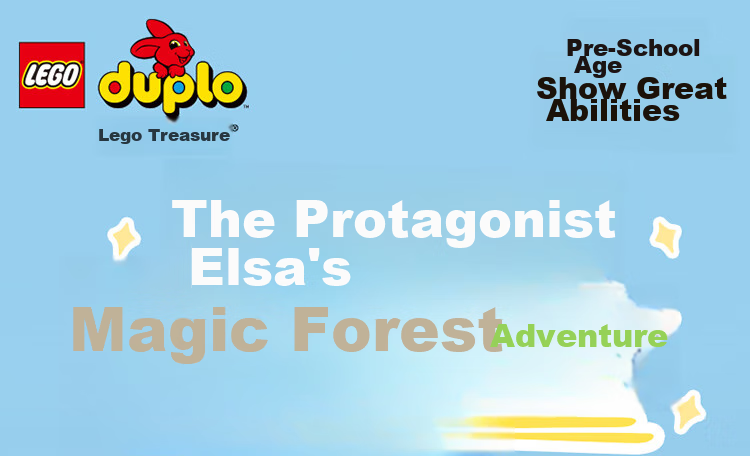 LEGO Building Blocks, 10418 Elsa's Forest Adventure, Toy for Boys And Girls, Children's Birthday Gift, Large Bricks 1