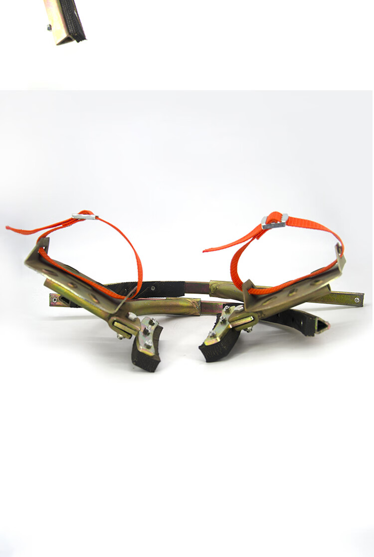 Beifute Electrical Pole Climbing Clamp, High-Strength Load-Bearing Pole Foot Climber for Cement Poles, Seamless Triangular Steel Type 300 4