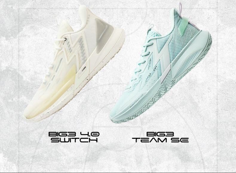 361° Basketball Shoes BIG3Team Spring And Summer Youth Professional Low-Top Sneakers for Men 672331109-2 28