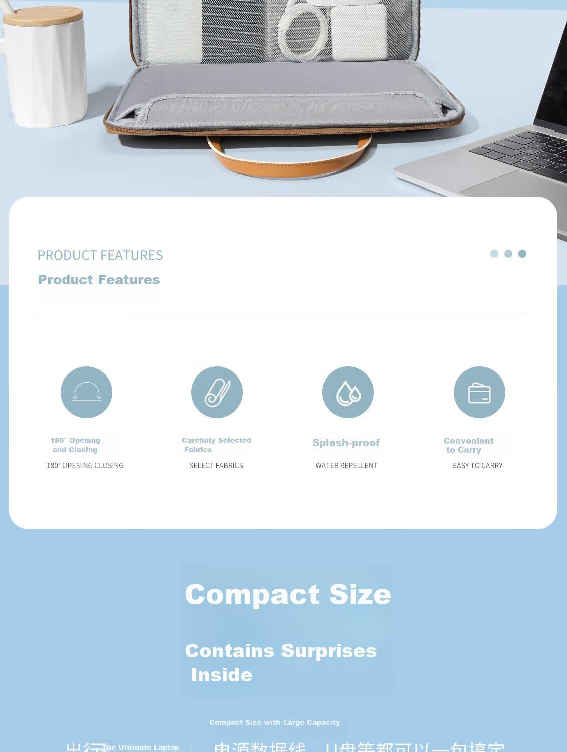 Taikesen Laptop Bag Compatible with Huawei 16-Inch Apple Lenovo Laptops, Protective Case for Men And Women, Stylish Desig 2