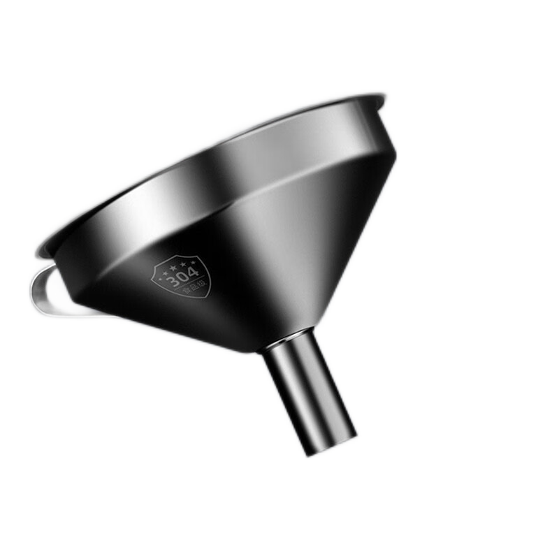 Jinghuisichuang 304 Stainless Steel Funnel for Home Use, Oil Strainer, Soy Sauce Funnel, Vinegar Funnel with Filter Mesh
